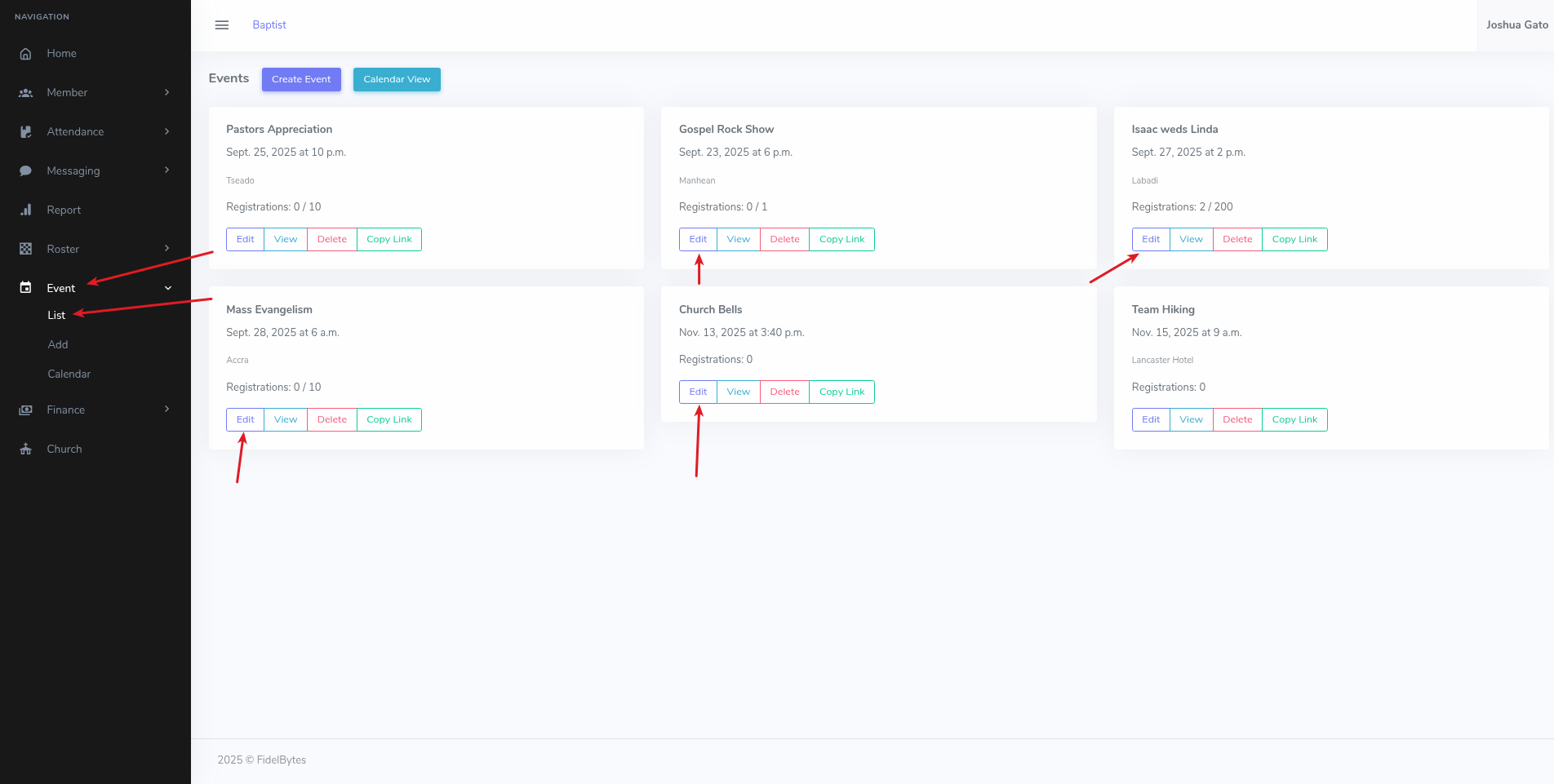 Update Event Details