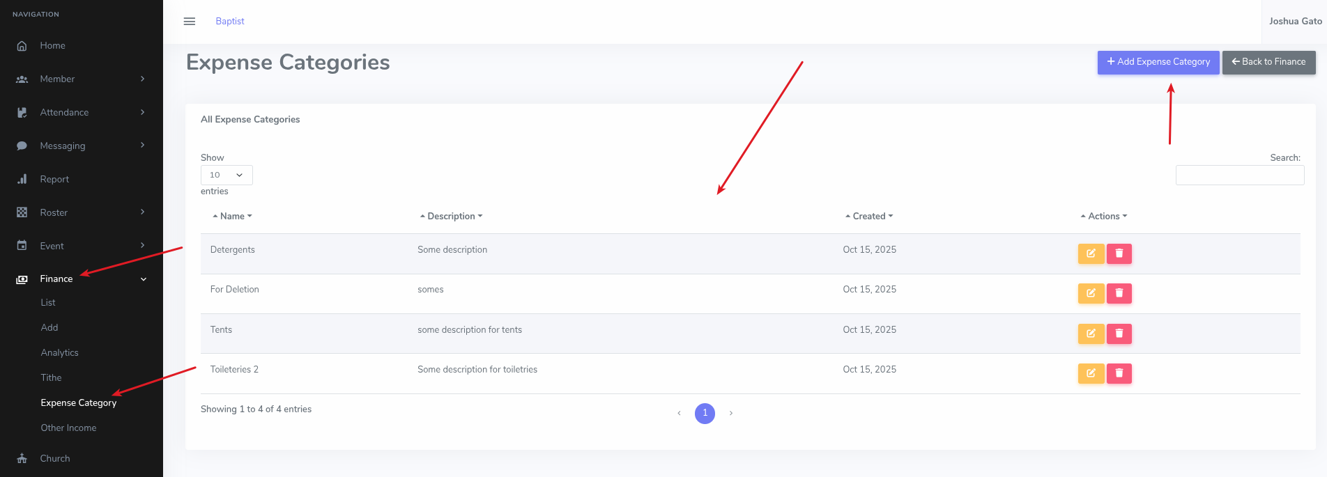 Add Expense Category