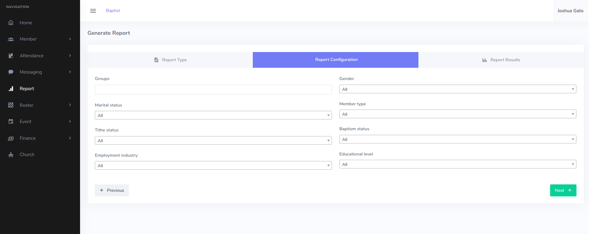 Add Report Type Form