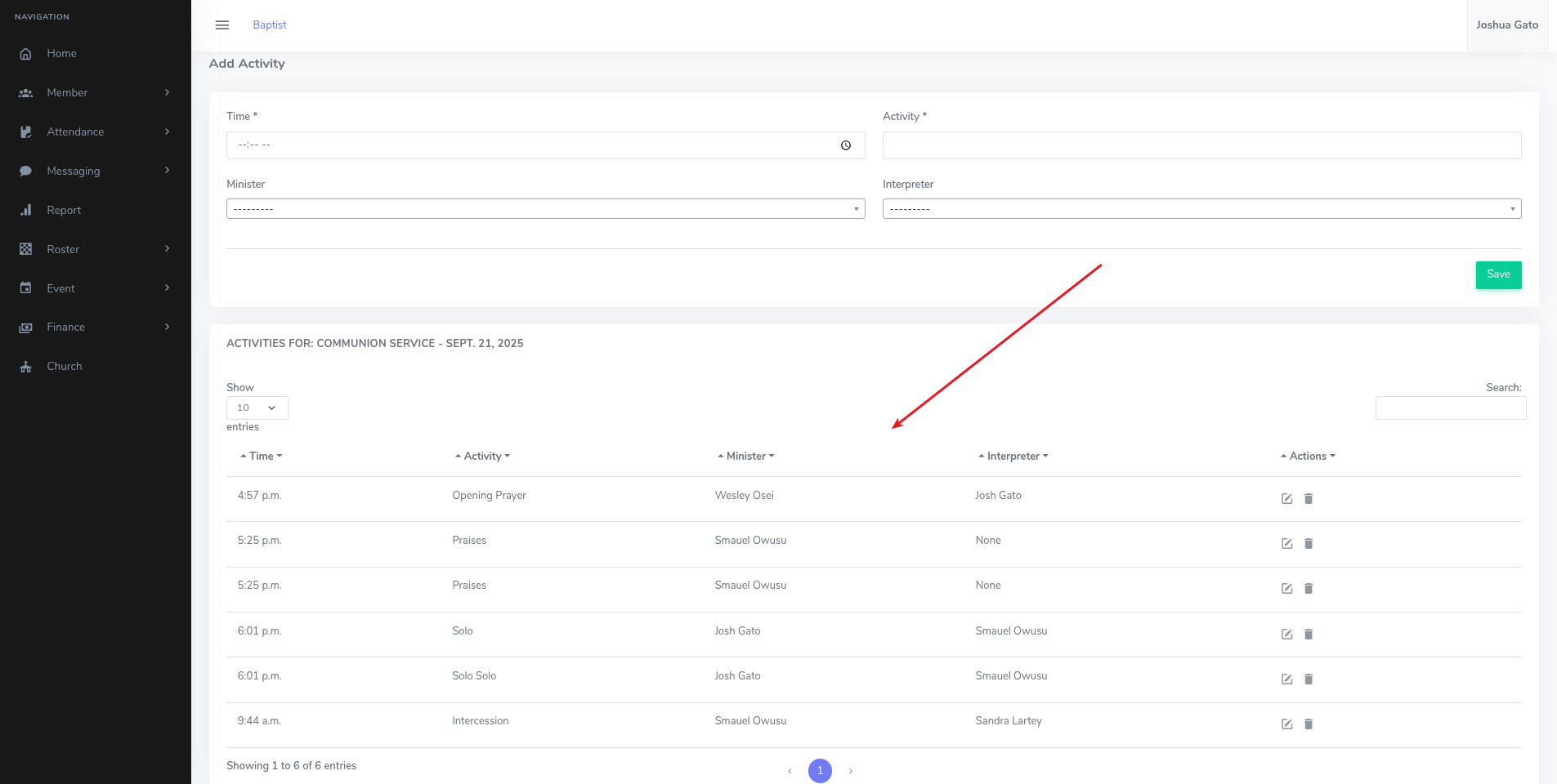 Roster Details Image